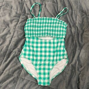 NWOT Cat & Jack gingham bathing suit